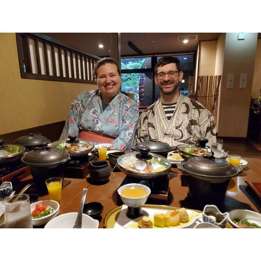 Traditional Ryokan (Inn) experience in Hakone, Japan in April 2024.