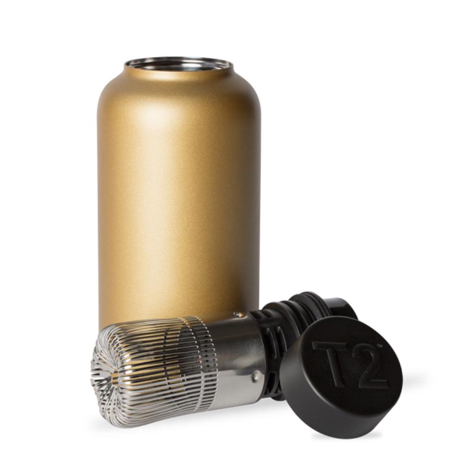 T2 Matcha Flask Gold