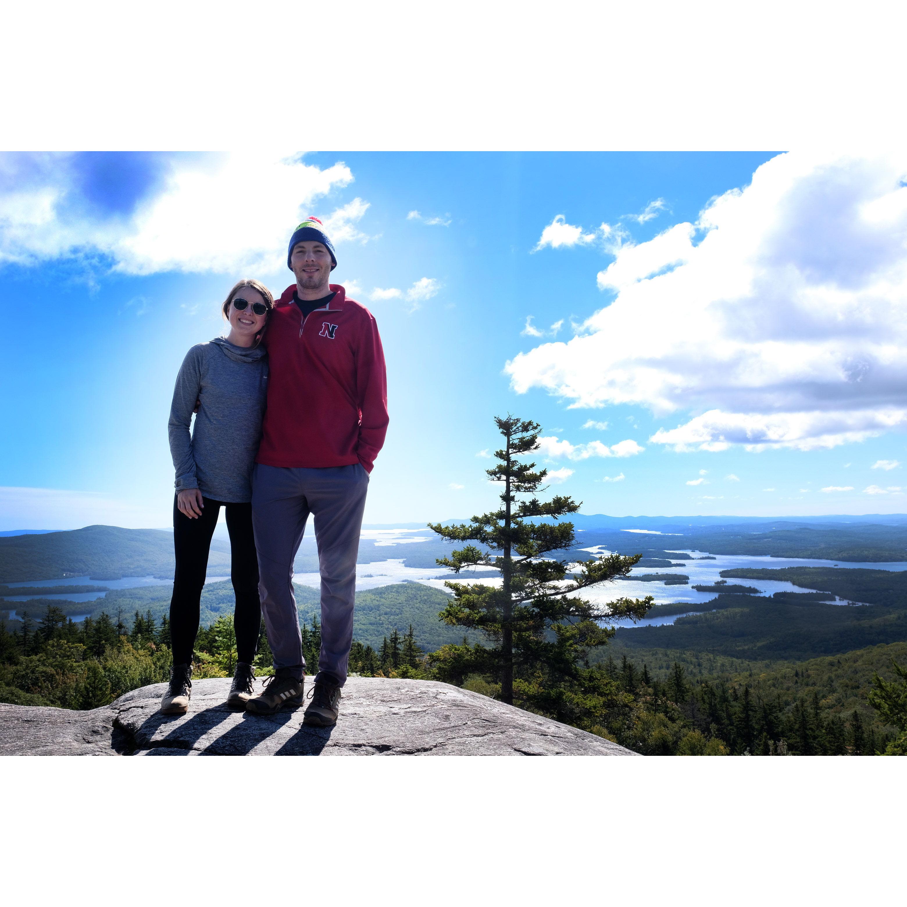 On the top of Mt. Percival on one of our many hikes!