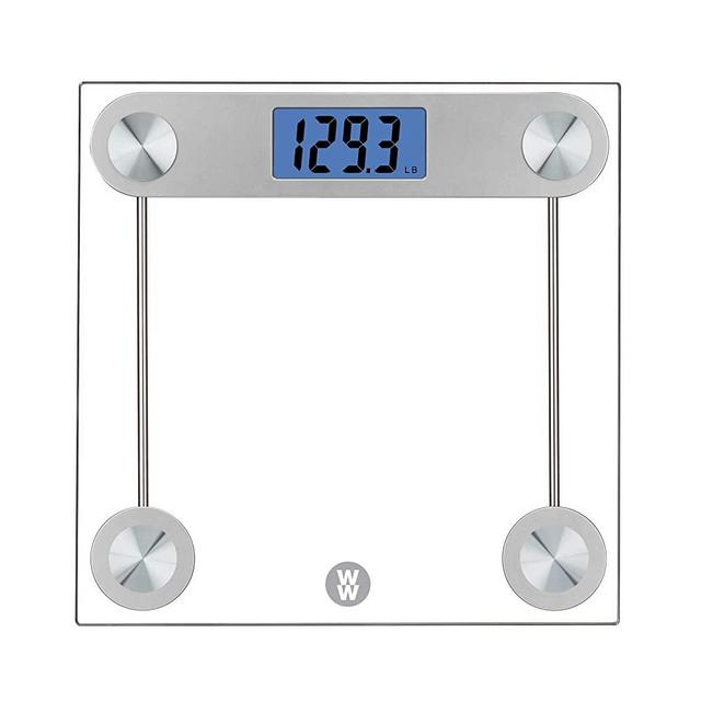 WW Scales by Conair Digital Glass Bathroom Scale, 400 Lbs. Capacity