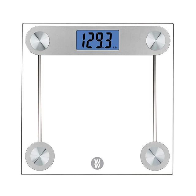 WW Scales by Conair Digital Glass Bathroom Scale, 400 Lbs. Capacity