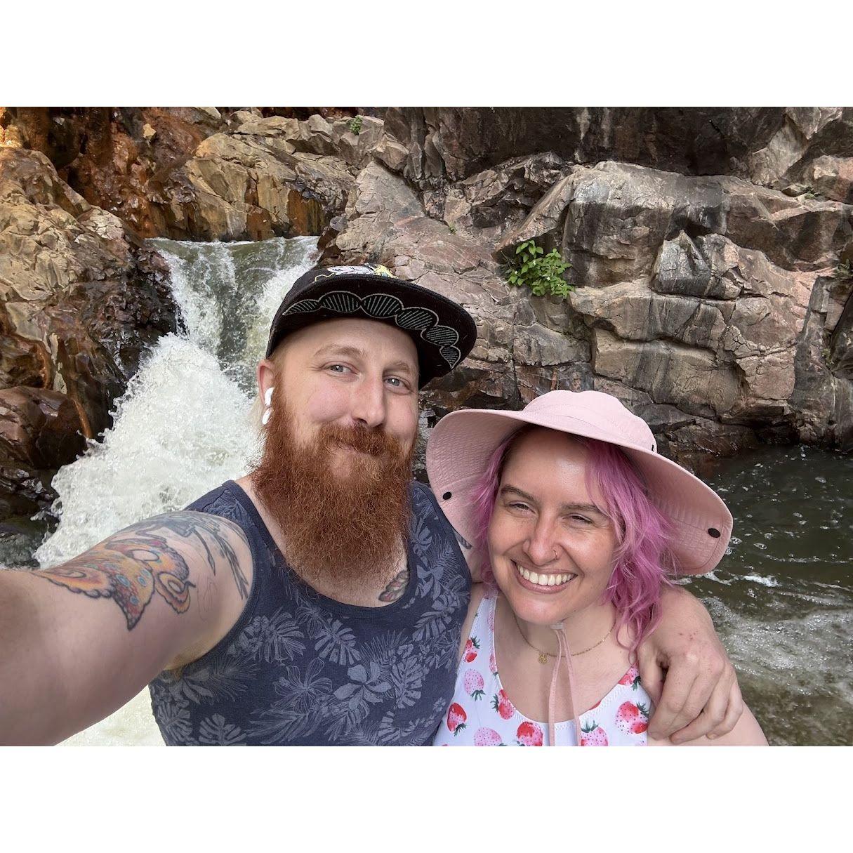 Waterfalls will always hold a special place for both of us. Joe proposed on top of a waterfall and they've been a source of comfort ever since.