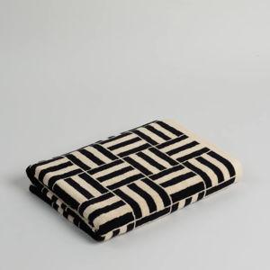 BAINA | WILLIS Organic Cotton Pool Towel | Sand + Noir