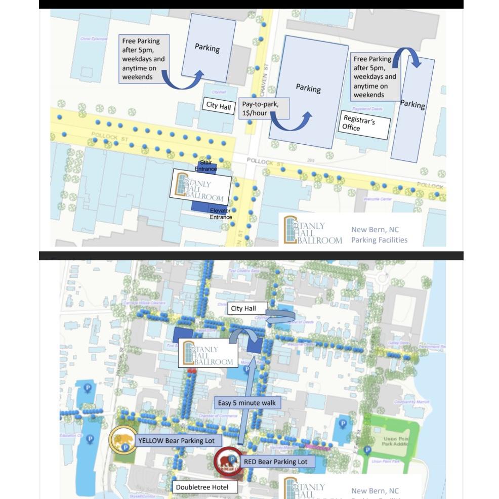 MAP FOR PARKING AT THE STANLY
