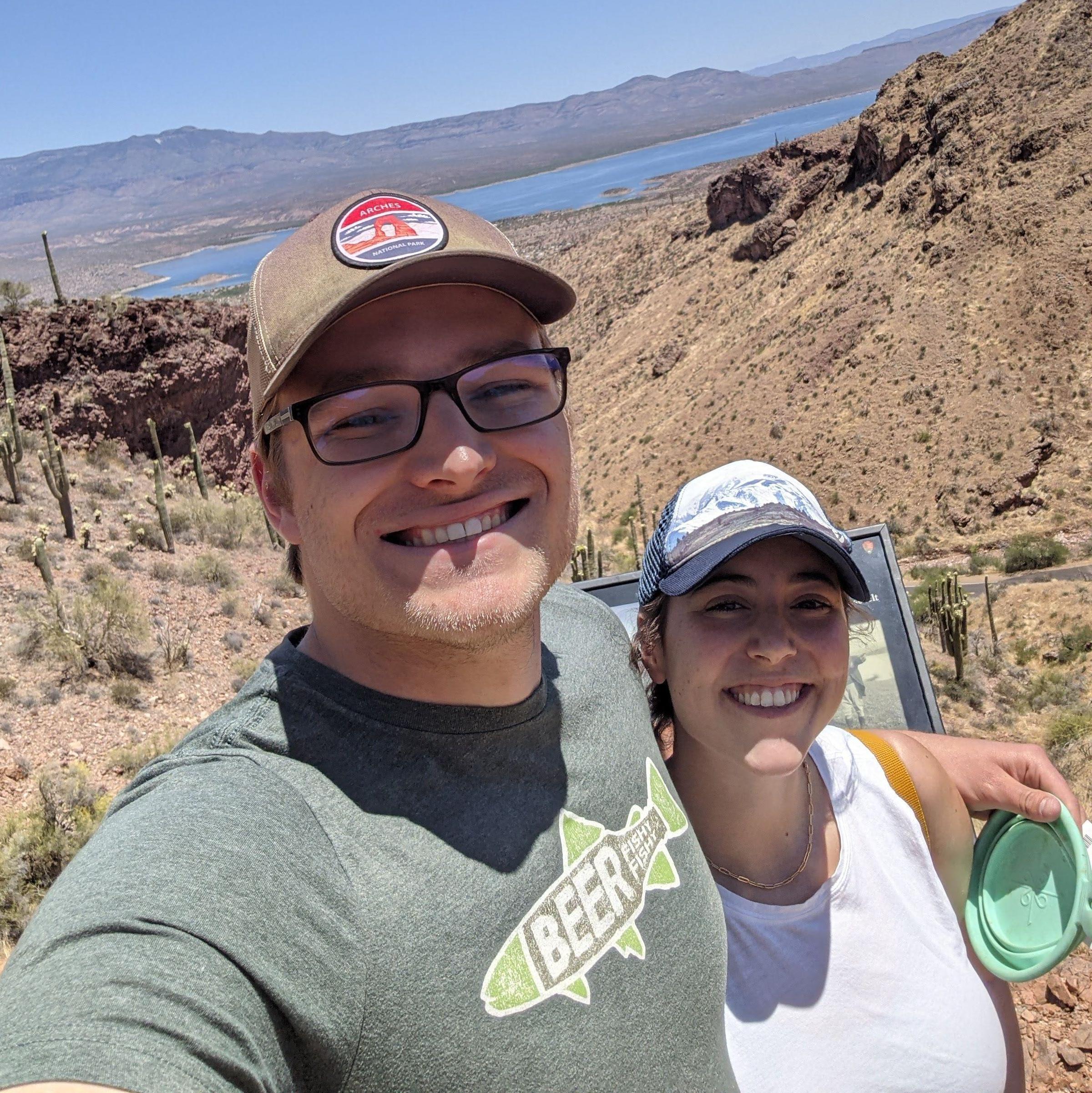 Easton's birthday hike up by Roosevelt Reservoir in Arizona! We saw 1200-year-old ruins.