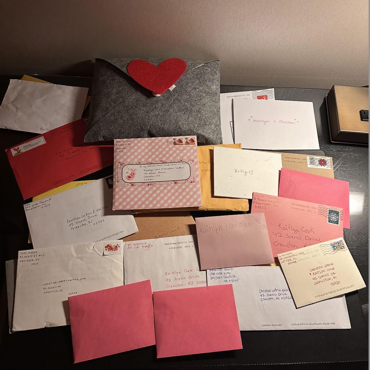Christian made the proposal extra special by asking everyone who couldn't be there to write Kaitlyn letters. She cried many, many happy tears reading all the love filled notes.