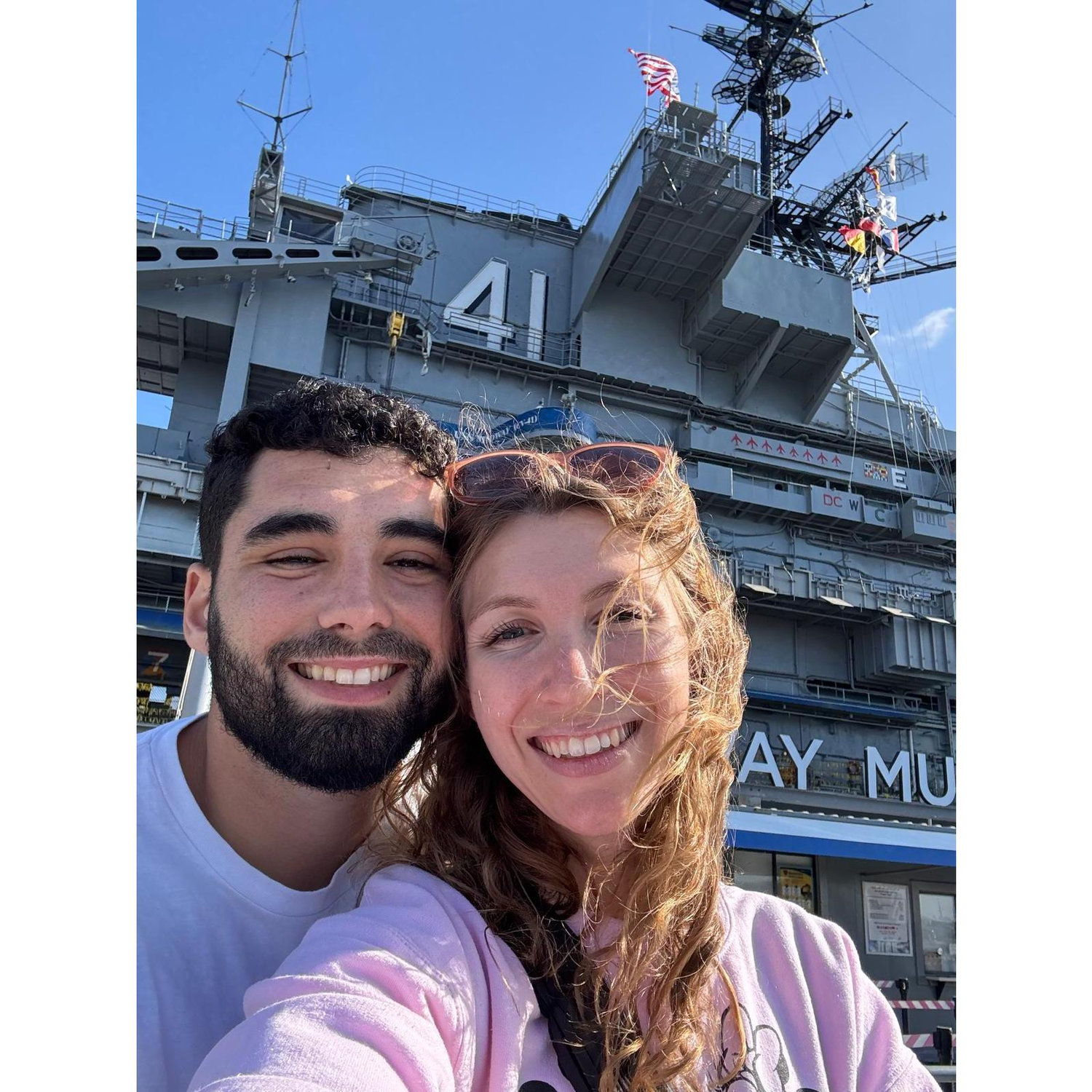 Andy & Shannon at the USS Midway