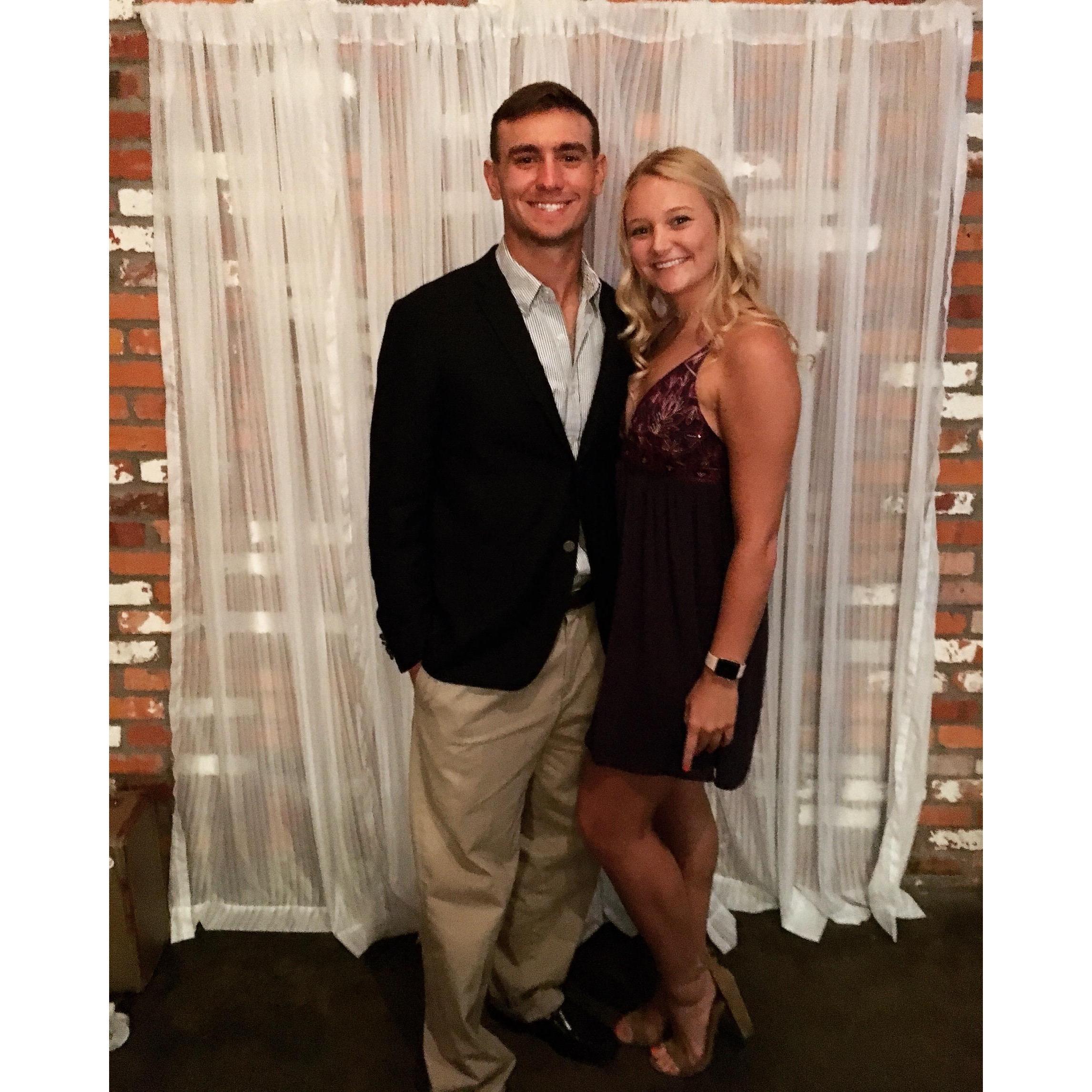 Jacy and Bobby at a friend's wedding in July of 2017!