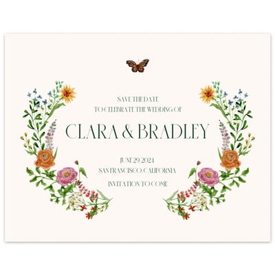 Forest, Green Wedding Digital Save the Date - Merryton Landscape