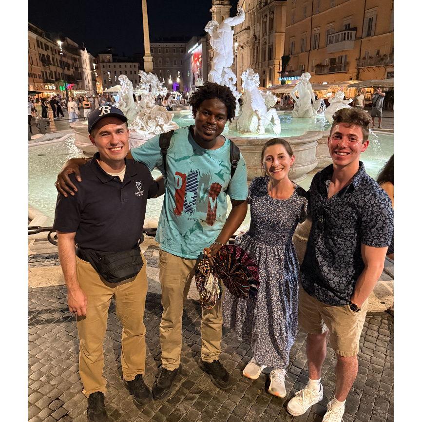 Hanging out with Mumu in Rome.