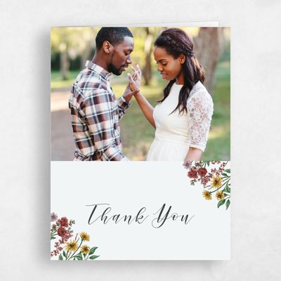 Mist, Grey Wedding Thank You - Mirasol Photo