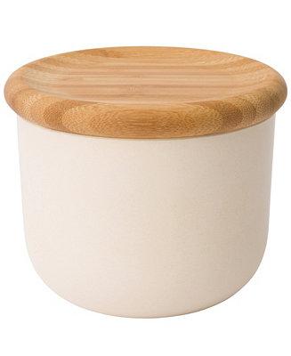 Leo Collection 3.34" Bamboo Covered Canister