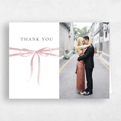 Dusty Pink Wedding Thank You - Brunate Photo