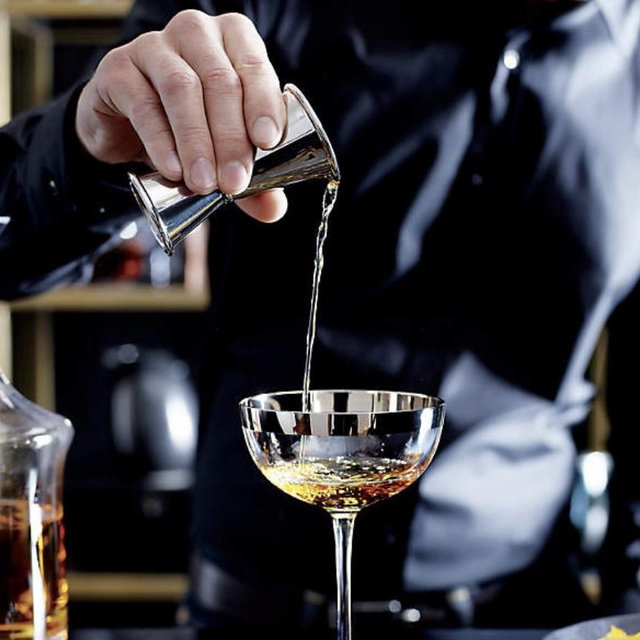 Crate & Barrel Easton Stainless Steel Jigger