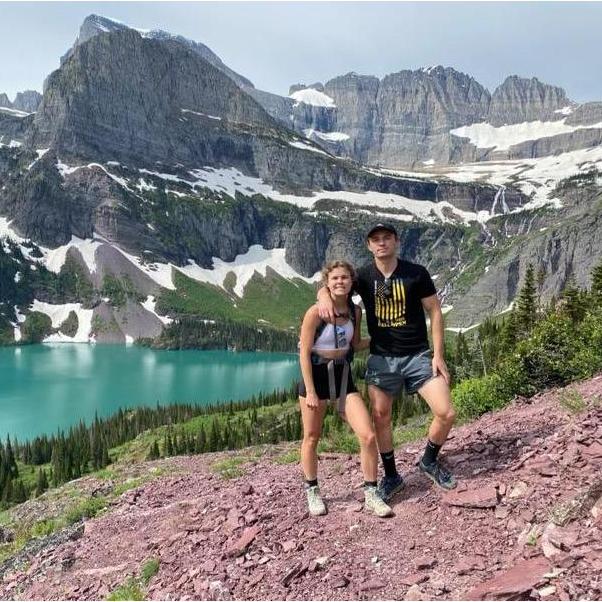 Ali and Izik on a beautiful trip to Glacier National Park in Montana!