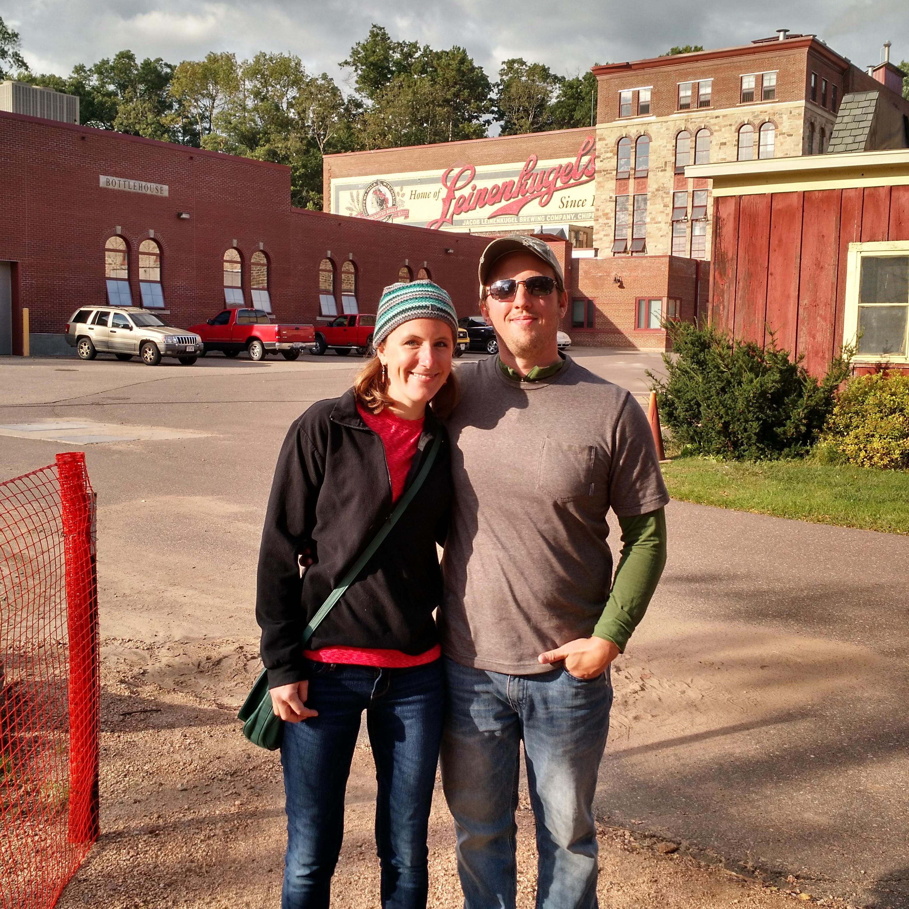 Touring Leinenkugel's Brewery. Jesse's birthday weekend, 2016.