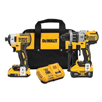 DEWALT  Power Detect XR POWER DETECT 2-Tool 20-Volt Max Brushless Power Tool Combo Kit with Soft Case (2-Batteries and charger Included)