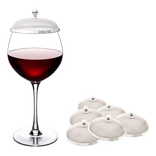 BevHat Family Pack Plus (6 BevHats Total) Wine Glass Cover. Keep The Bugs Out!
