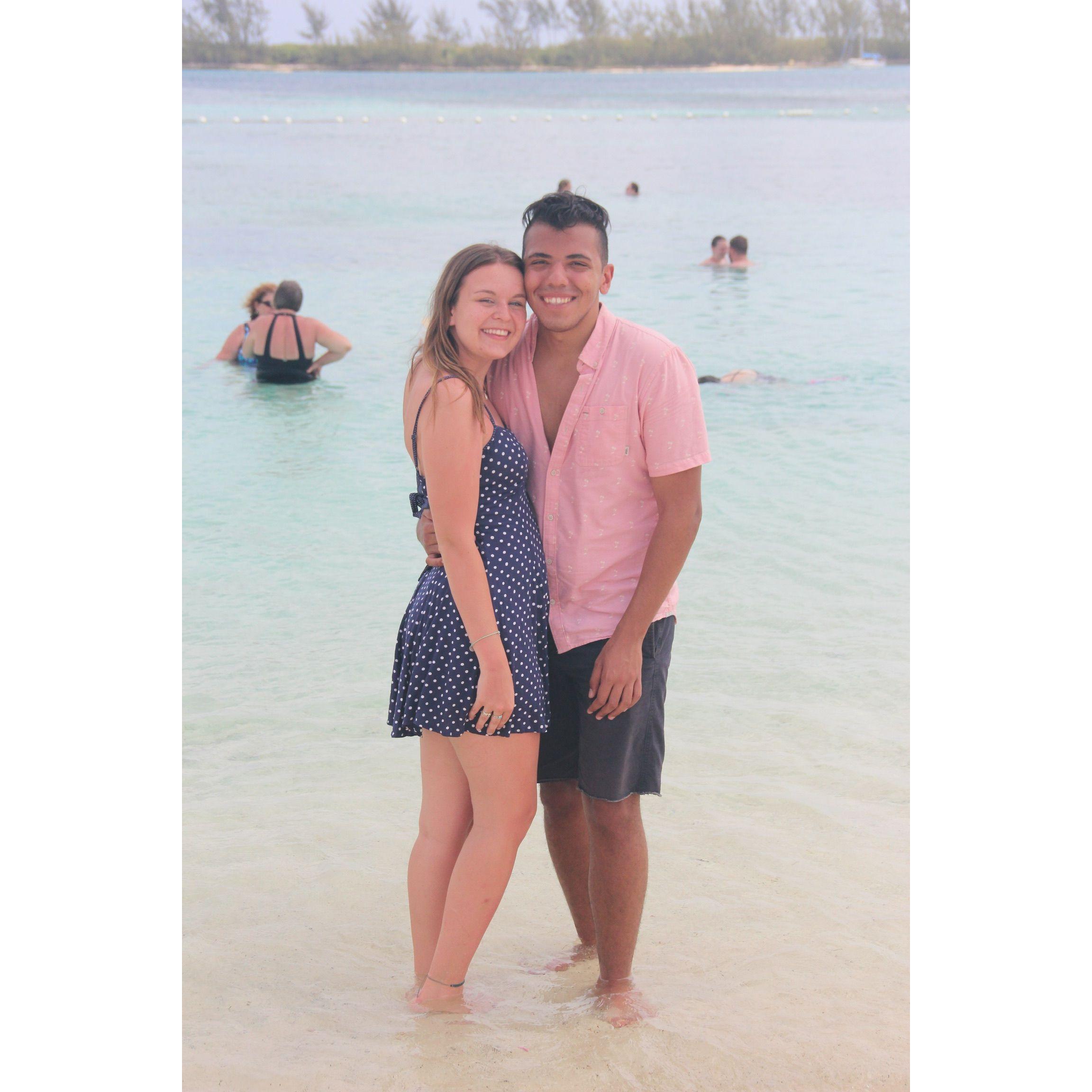 After knowing each other for 2 months and going on a cruise together hahaha