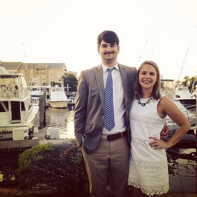 SAE formal in Charleston, 2014. Luckily, Fritz doesn't have a mustache anymore.
