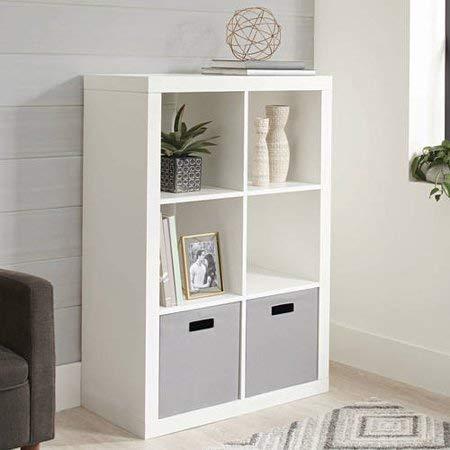 Better Homes & Gardens 6 Cube Storage Trendy Organizer (White)