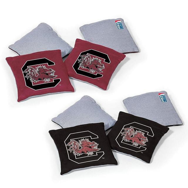 NCAA College Dual Sided Bean Bags by Wild Sports, 8 Count, Premium Toss Bags for Cornhole Set - Great for Tailgates, Outdoors, Backyard