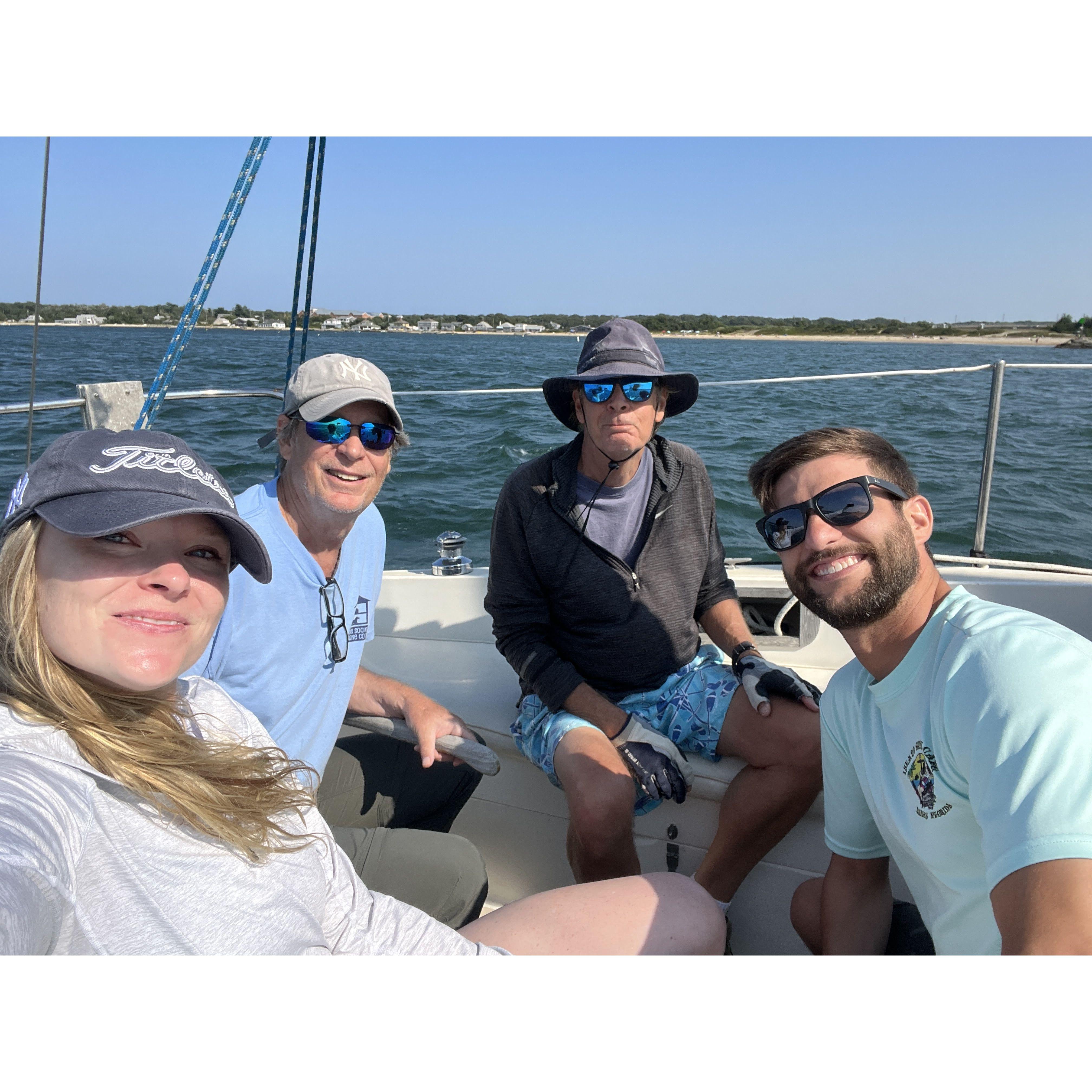 Danny learns to sail.