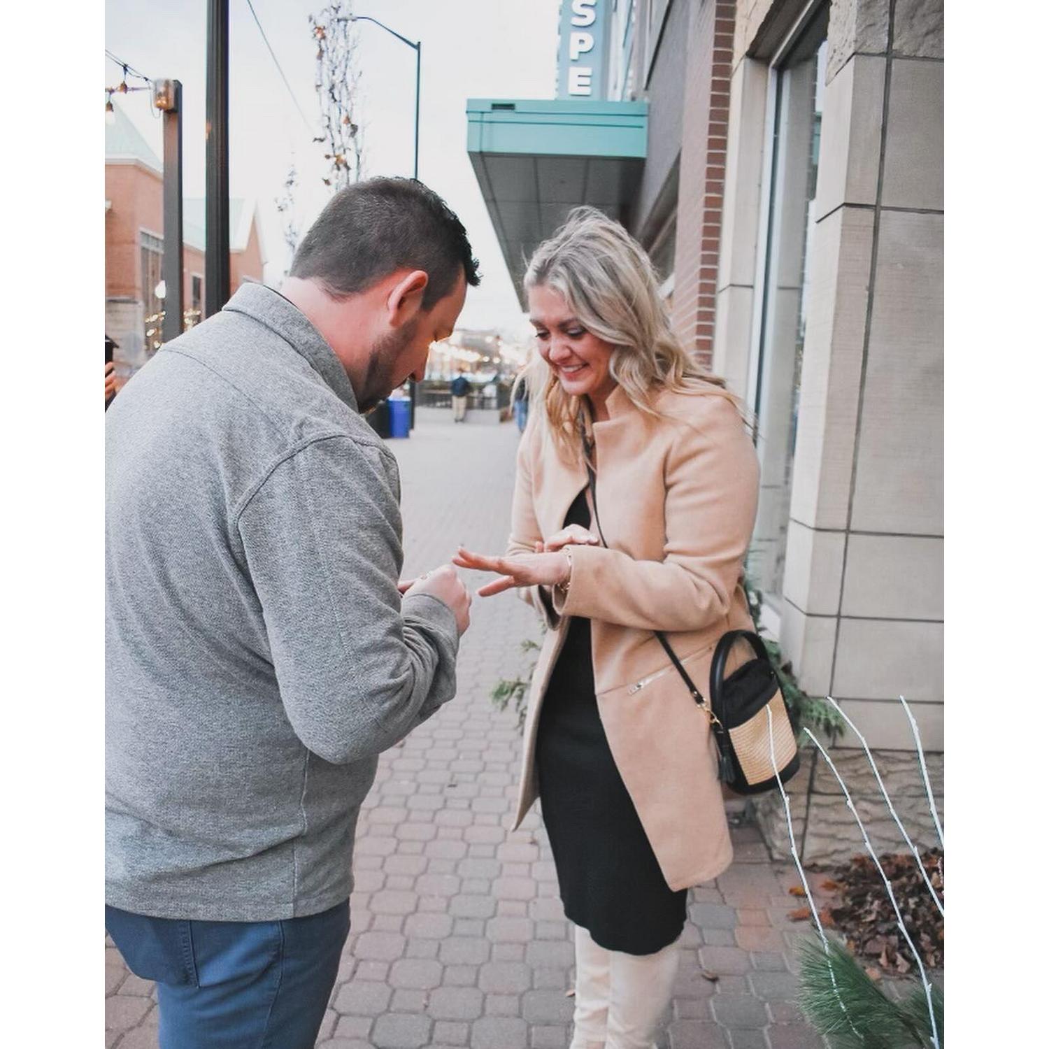 The moment Logan put a ring on it!