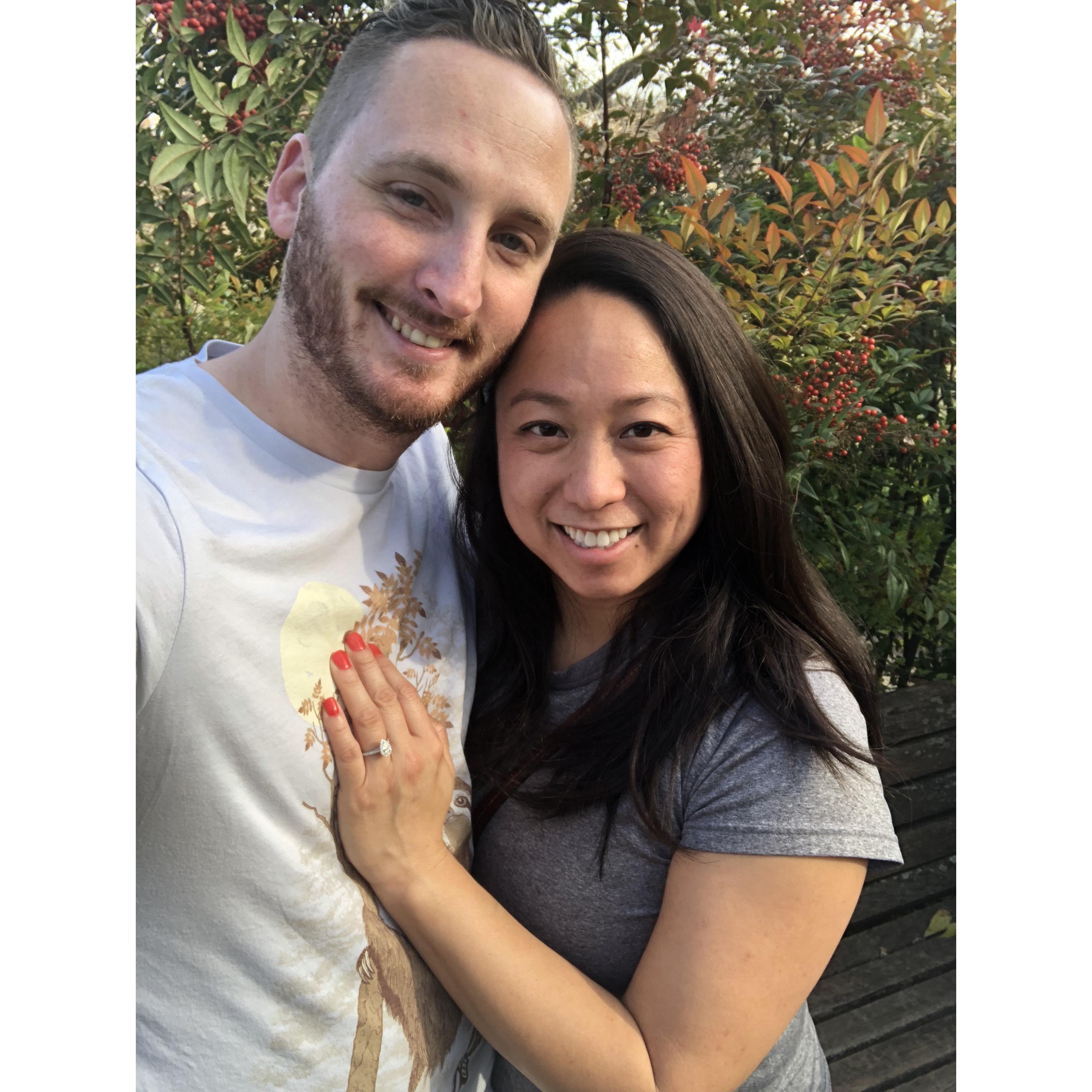 Engaged on December 3, 2017 at the Fort Worth Botanic Garden.