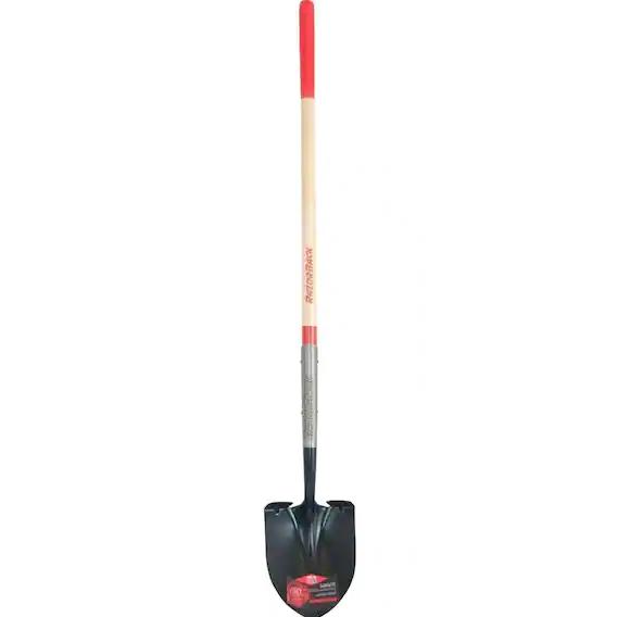 48 in. Wood Handle Round Point Shovel