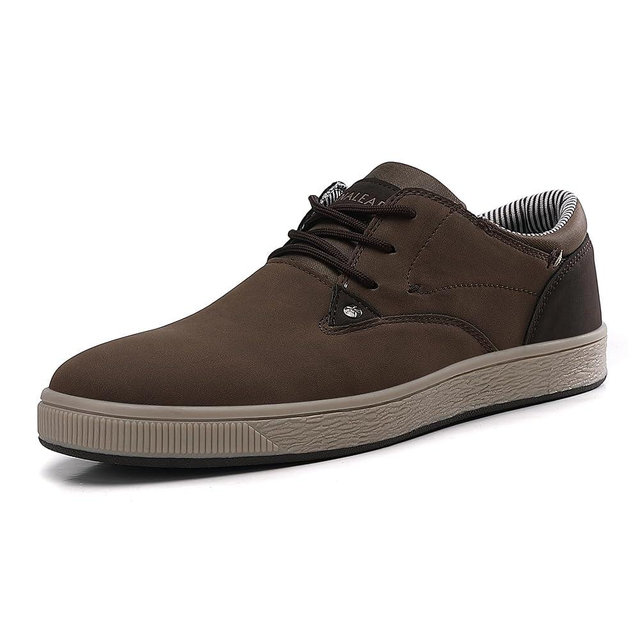 ANALEAF Mens Casual Oxfords Fashion Sneakers Soft Comfortable Lace-Up Dress Shoes