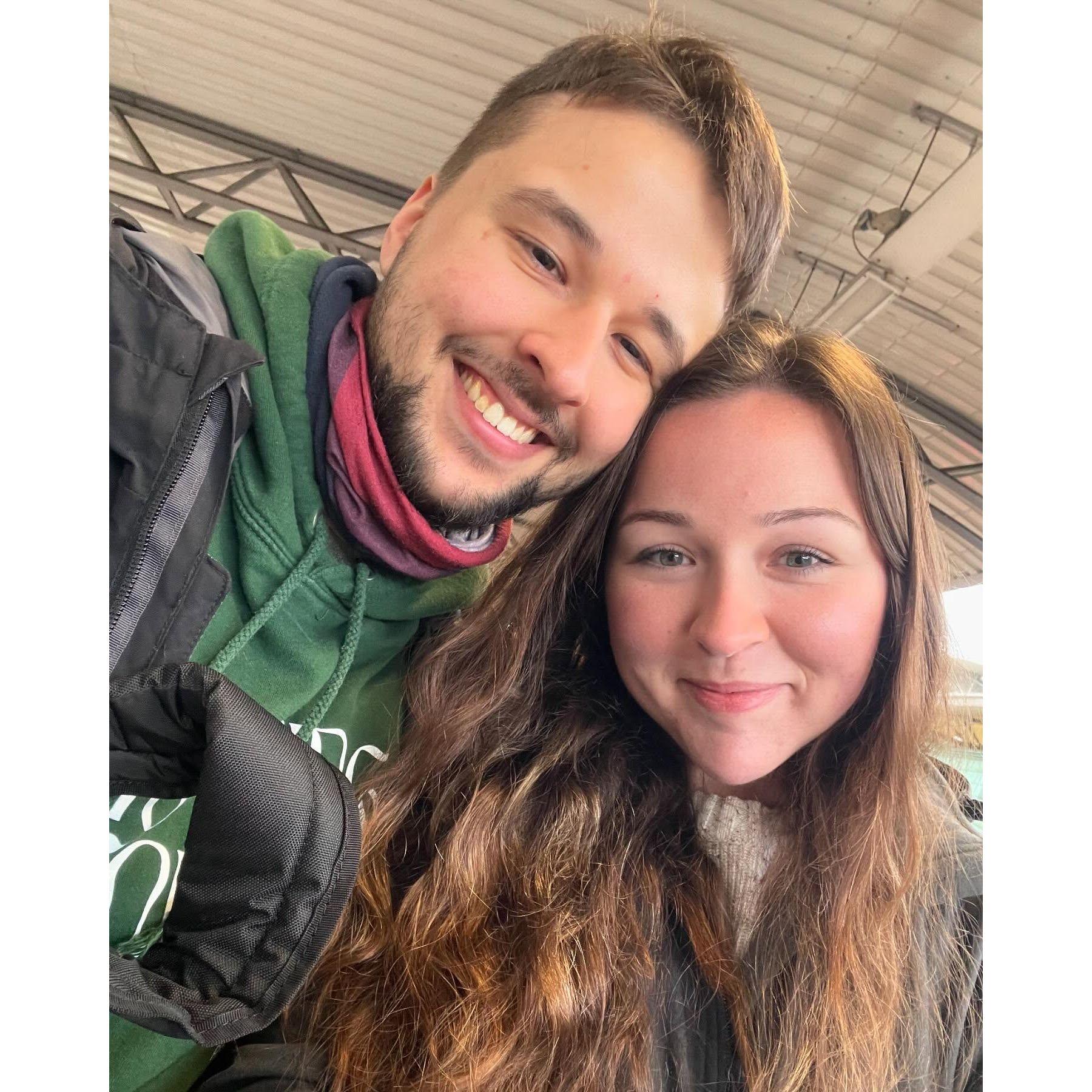 Our first photo as a couple :)