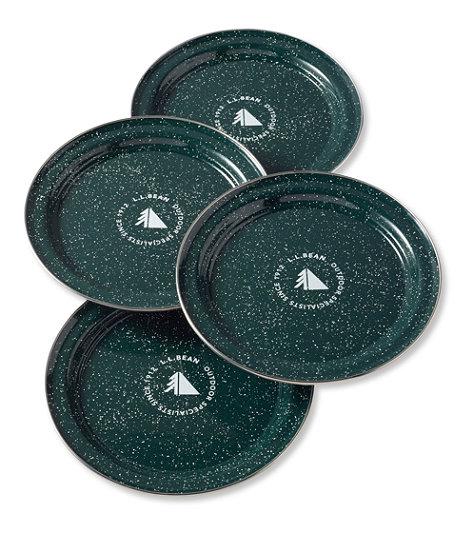 Traverse Camp Enamelware, Plate 4-Pack