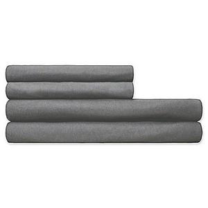 Calvin Klein Modern Cotton Body Solid King Flat Sheet in Charcoal