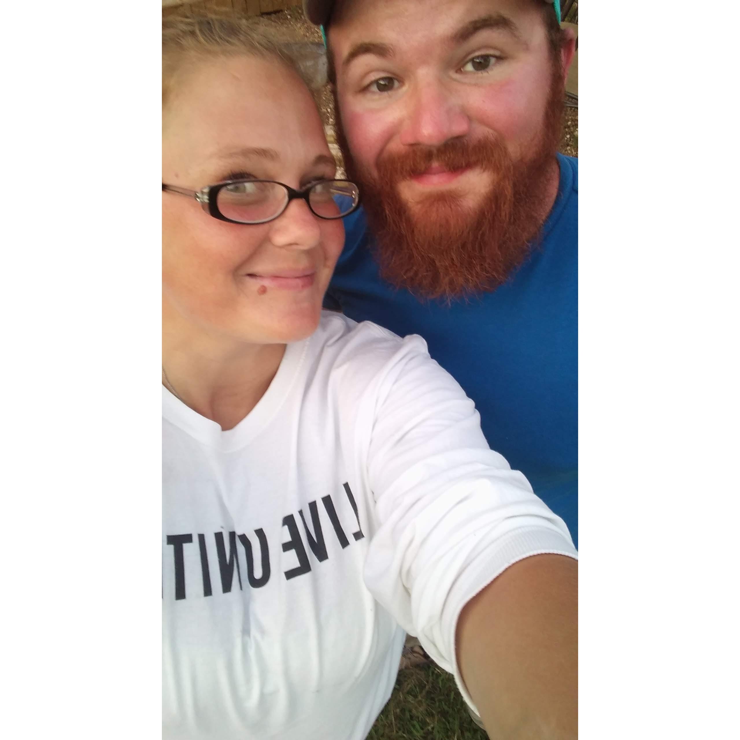 Sun burnt fishing faces