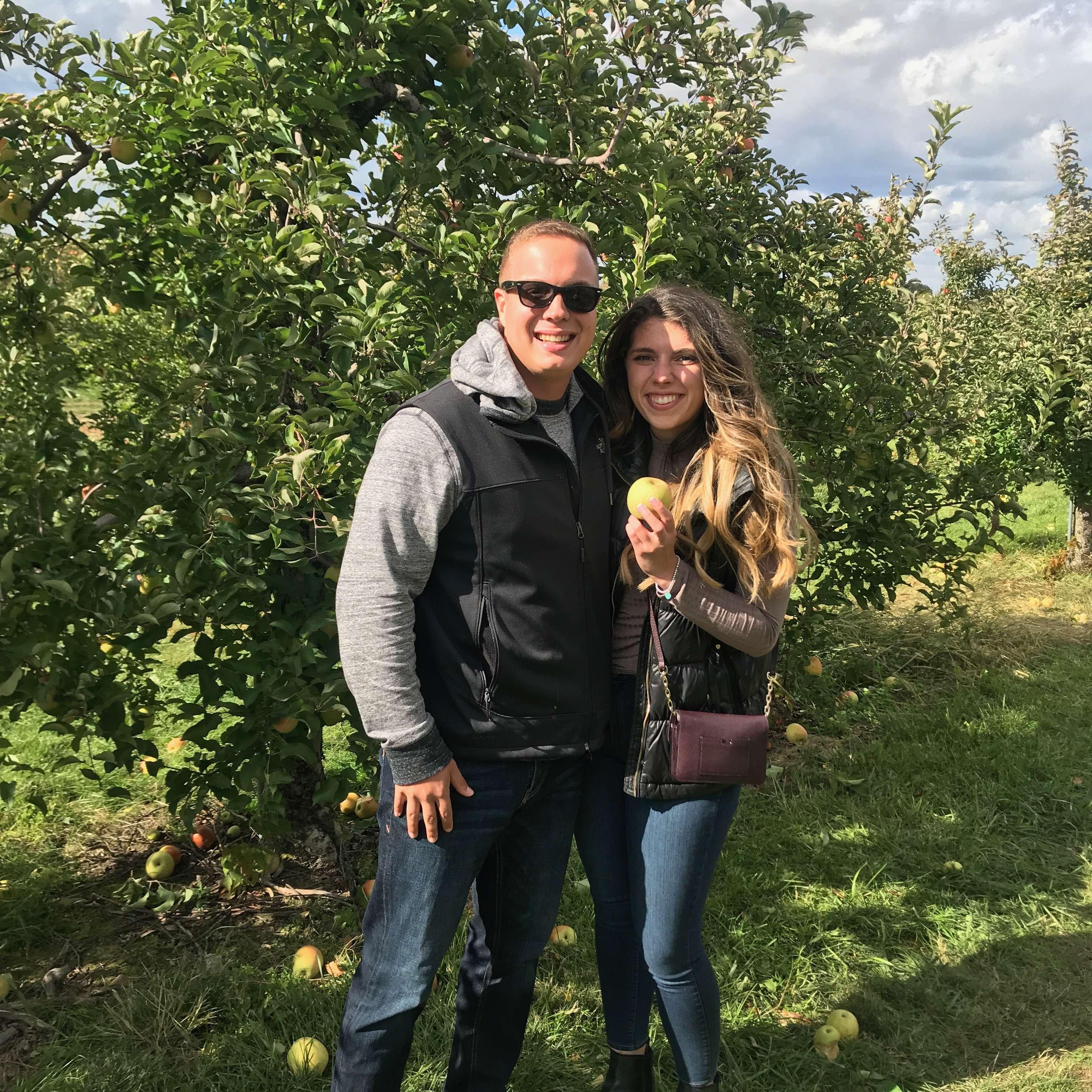 The day Alex realized he loved apple picking!