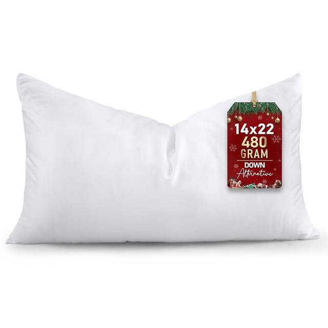 Utopia Bedding Decorative Throw Pillow Insert (14 x 22 Inches, White) – Set of 1, Ideal for Sofa, Couch, and Bed