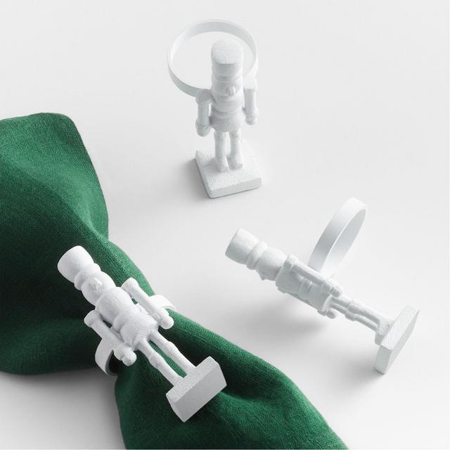 Metal Christmas Nutcracker Napkin Ring
