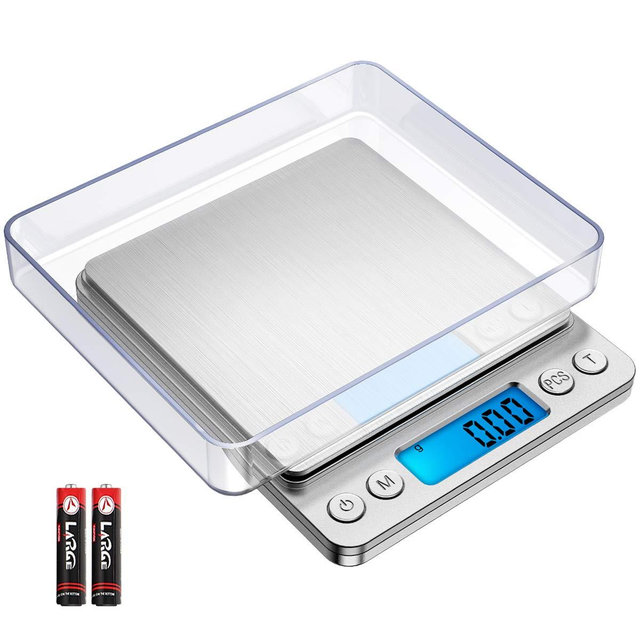AMIR Digital Kitchen Scale, 500g/ 0.01g Jewelry Scale, Cooking Scale