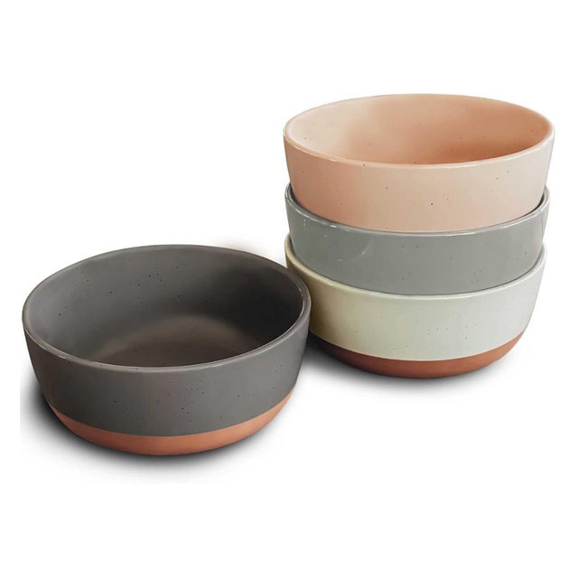 Mora Ceramic Bowls, Assorted Neutrals