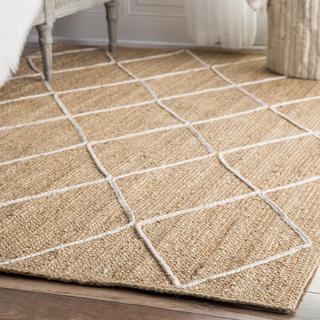 Caleb Braided Trellis Jute Rug