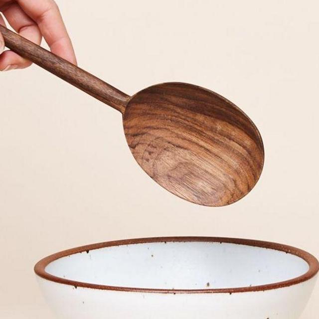 Walnut Round Spoon