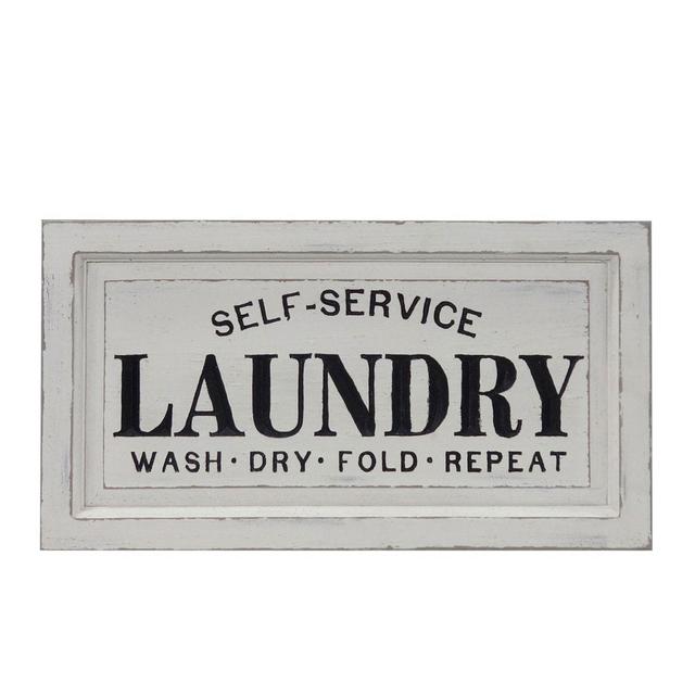 Bee & Willow™ 24-Inch x 12-Inch Vintage "Laundry" Self -Serve Sign in White