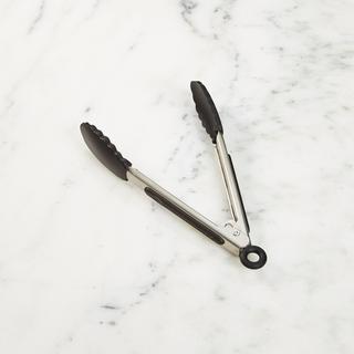 Black Tip Mini Silicone Tongs