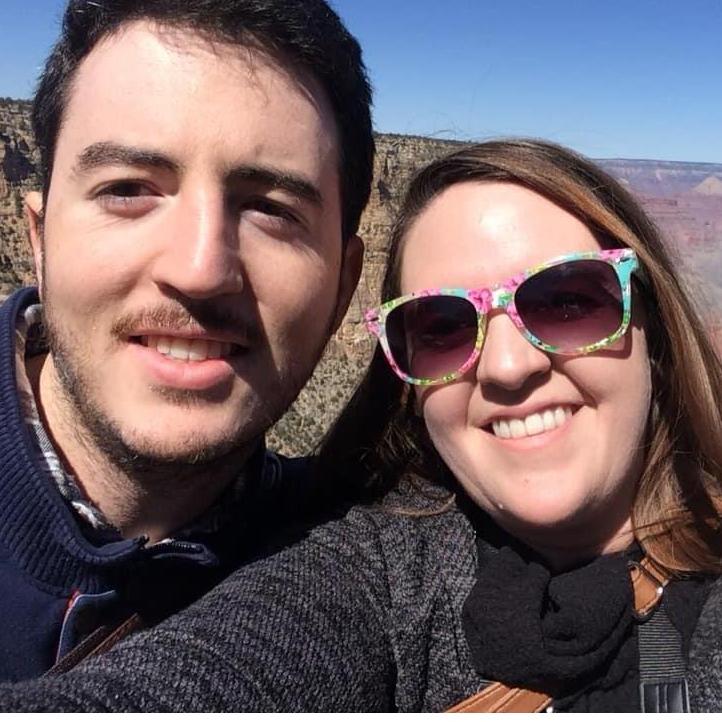 Before the proposal I snapped this picture of us, unknowing of what would happen. I was already excited to be at the grand Canyon!