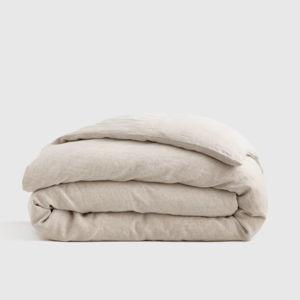 Linen Duvet Cover | Queen Size in Natural Chambray