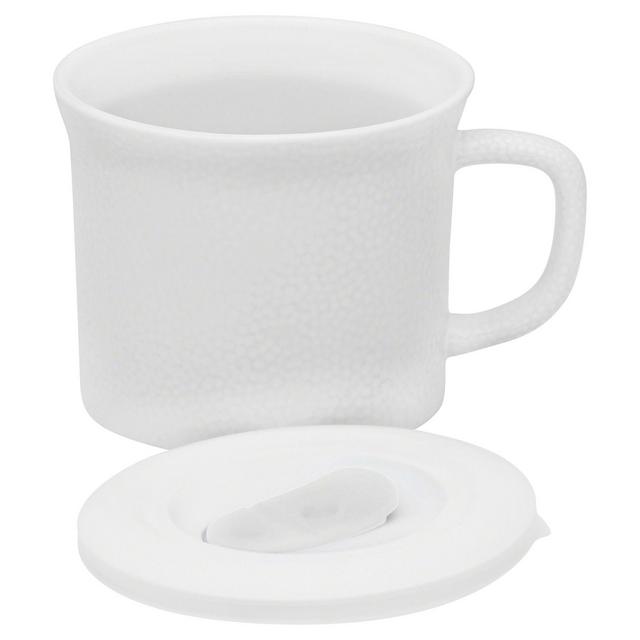 Corningware®20-ounce Hammered White Meal Mug™ with Lid