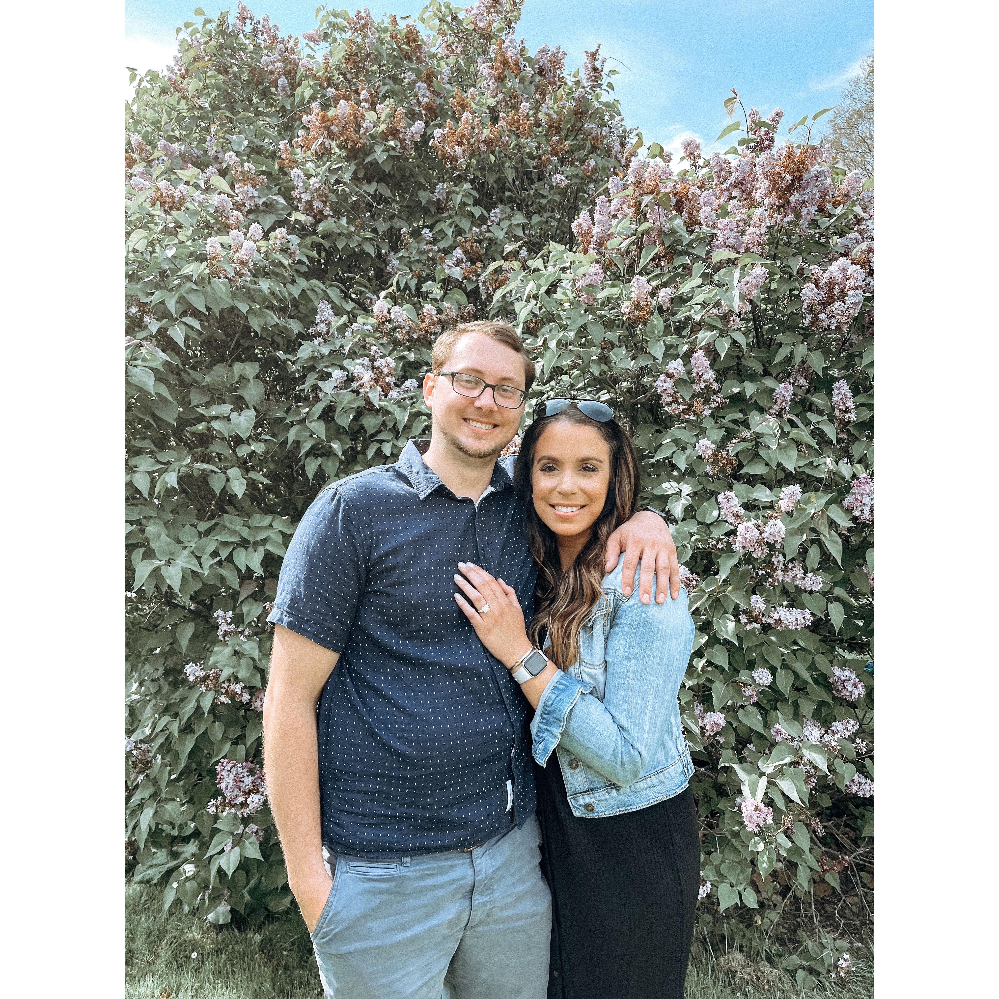the day we got engaged- Rochester Lilac Festival May 16, 2021