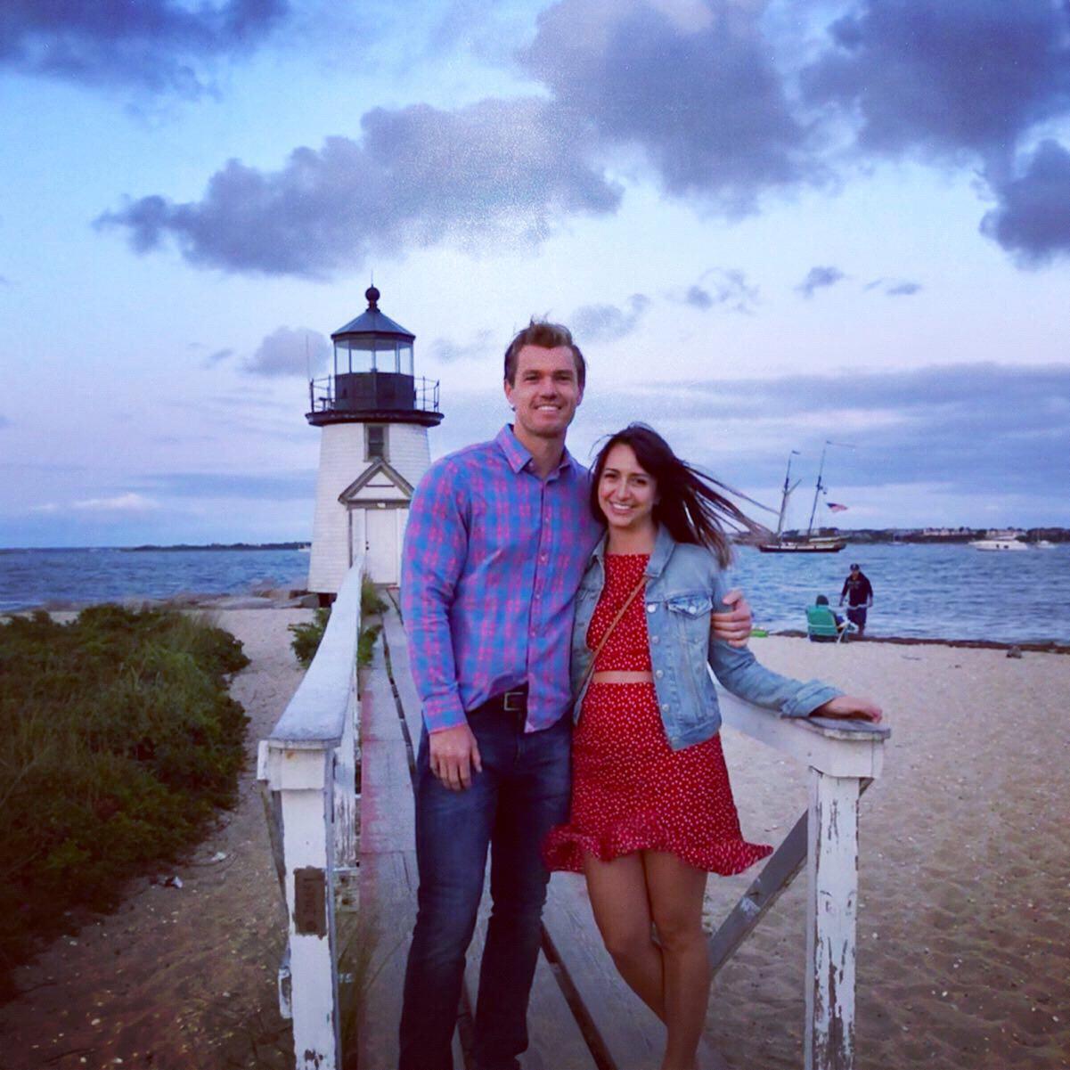We got engaged right after this picture was taken in Nantucket