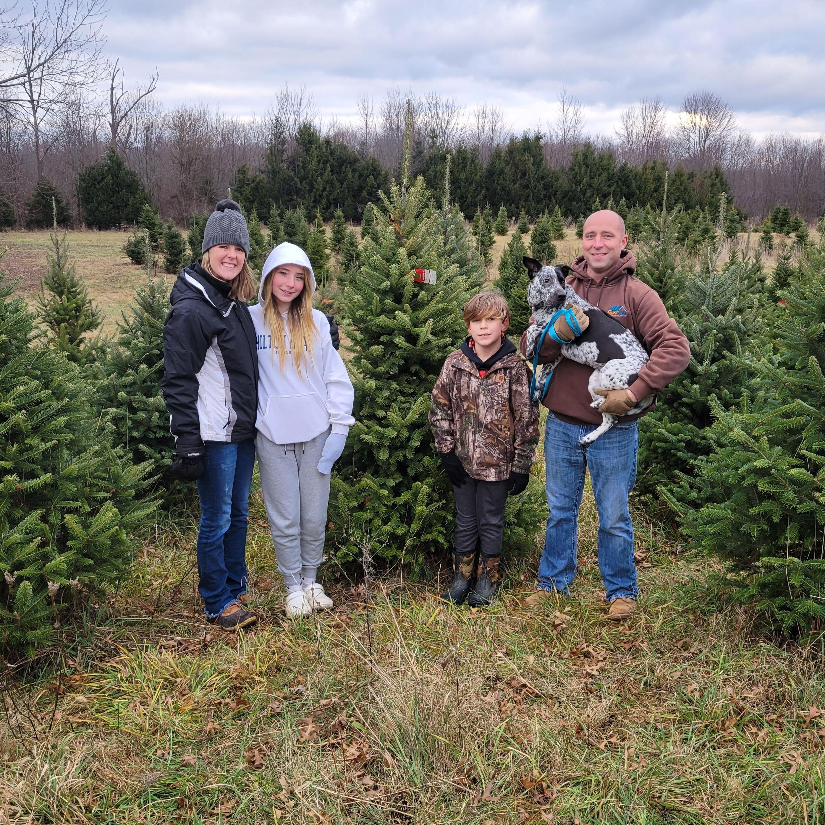 Our annual Christmas Tree hunt, tradition started by Dad Eckley!